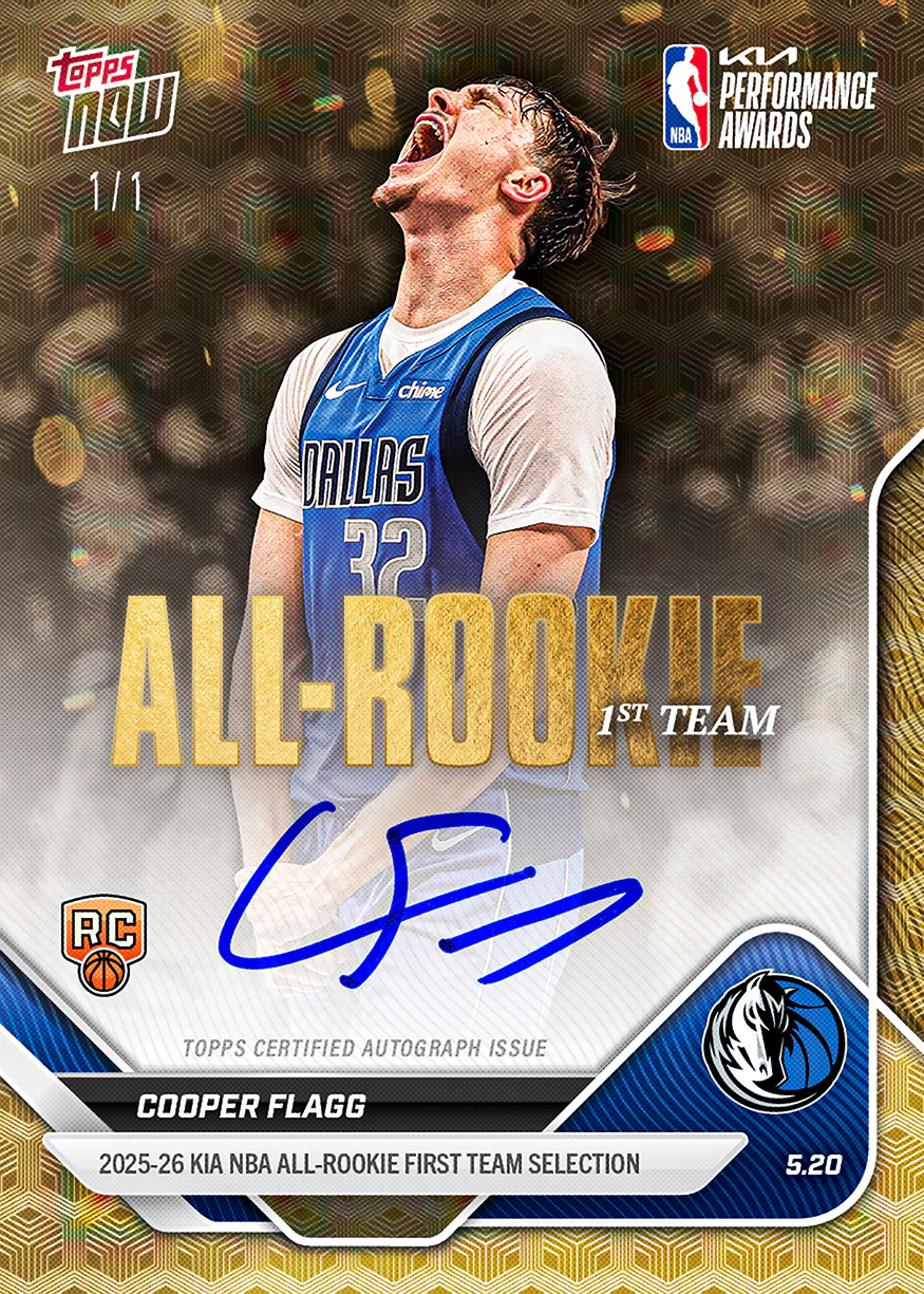 Cooper Flagg - 2025-26 NBA Topps NOW® - Card AR01