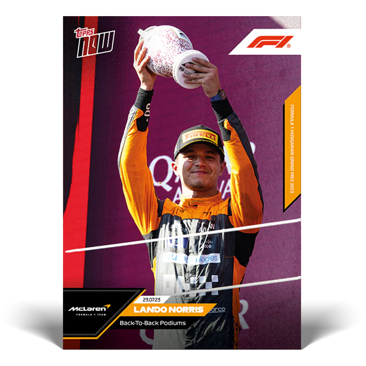 Topps UK - Back-To-Back Podiums - F1 TOPPS NOW® Card #34
