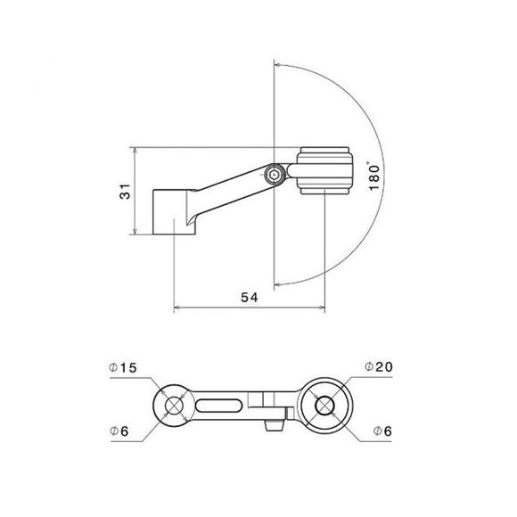 Support de bocal Rizoma pour Réservoir de frein ou embrayage - NoirRef : RZ0070 / CT450B