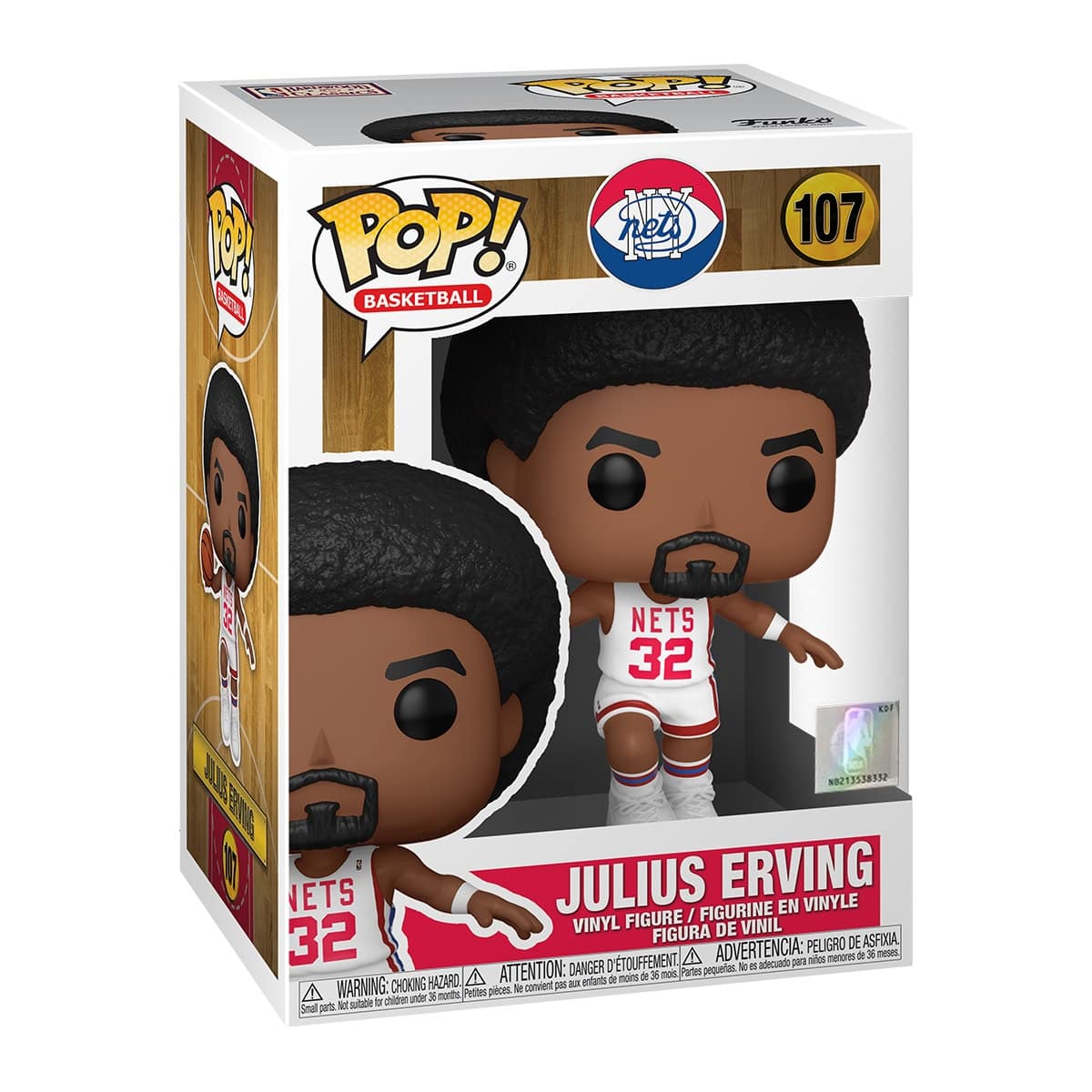 Julius Erving New York Nets #107 Funko POP! Vinyl NBA Figure
