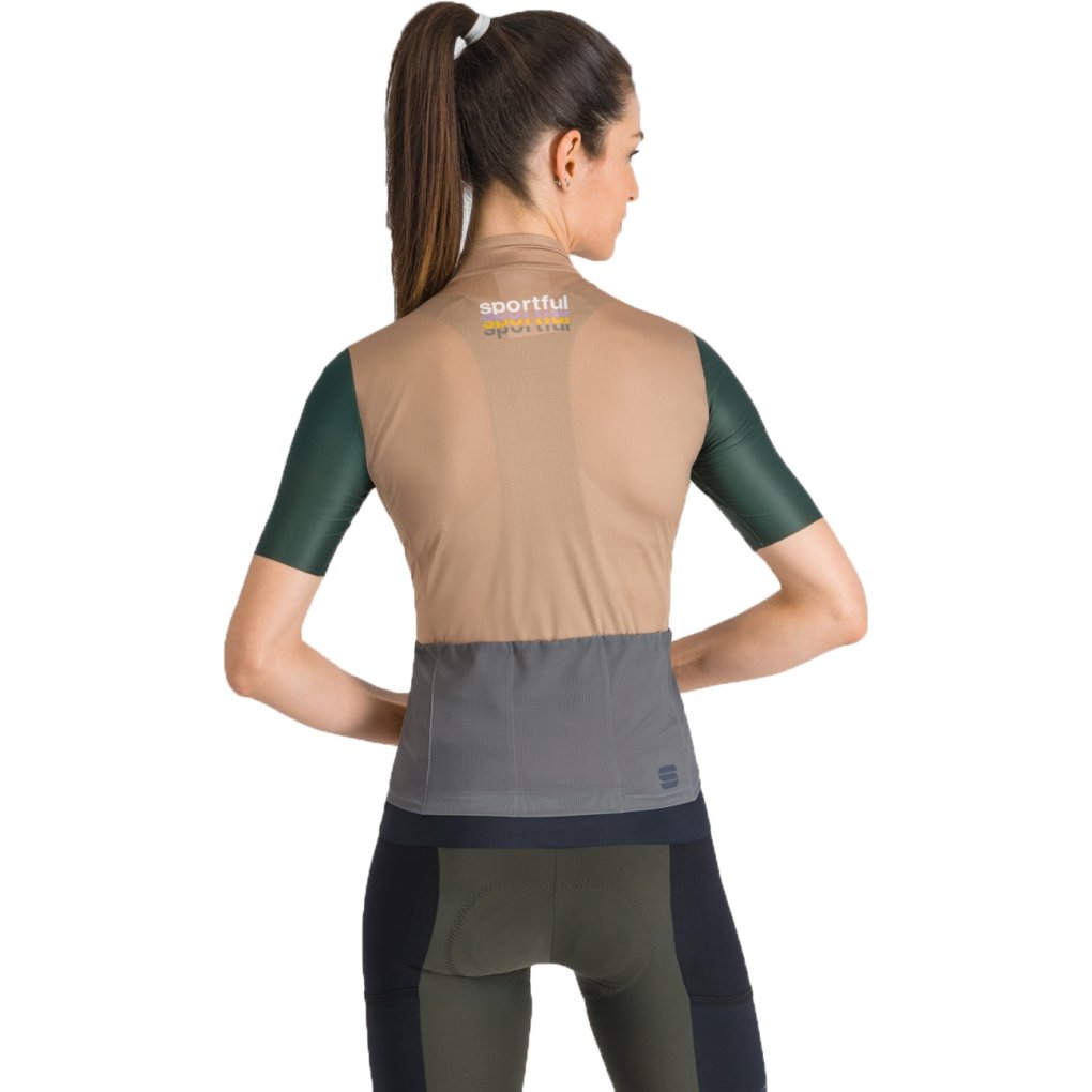Sportful Supergiara Logo 2 Jersey Women - 262 Desert Sand