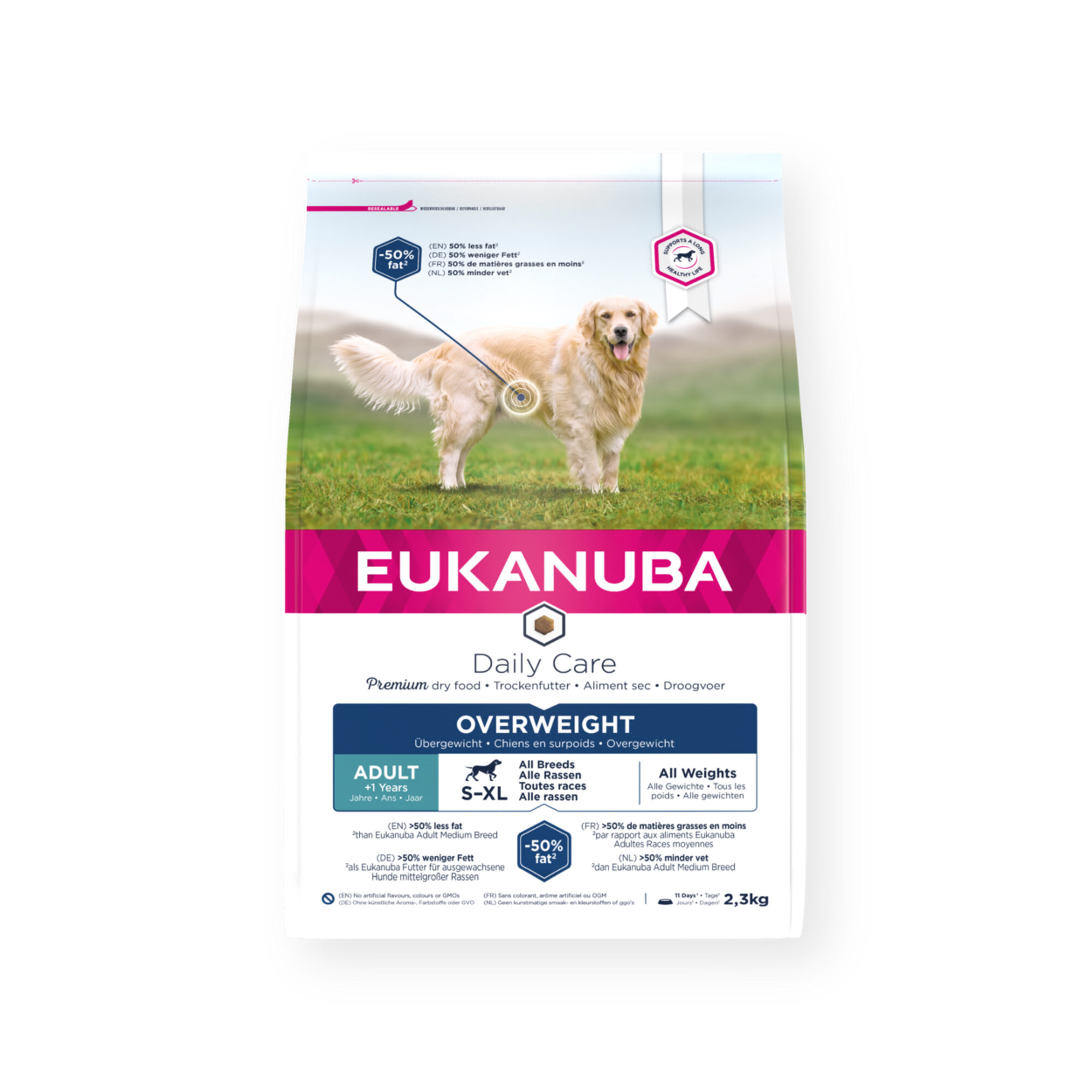 Eukanuba Daily Care dog adult all sizes overweight chicken 12kg