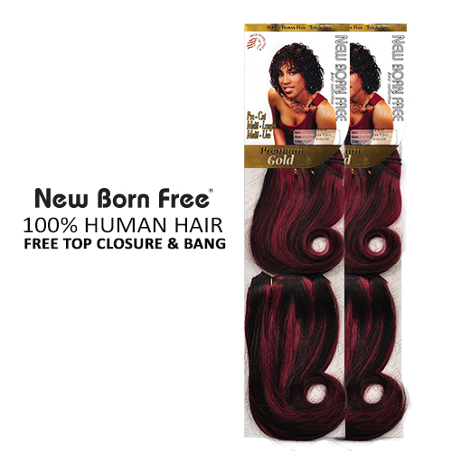 New Born Free Human Hair Weave Pre-Cut Rita 5Pcs