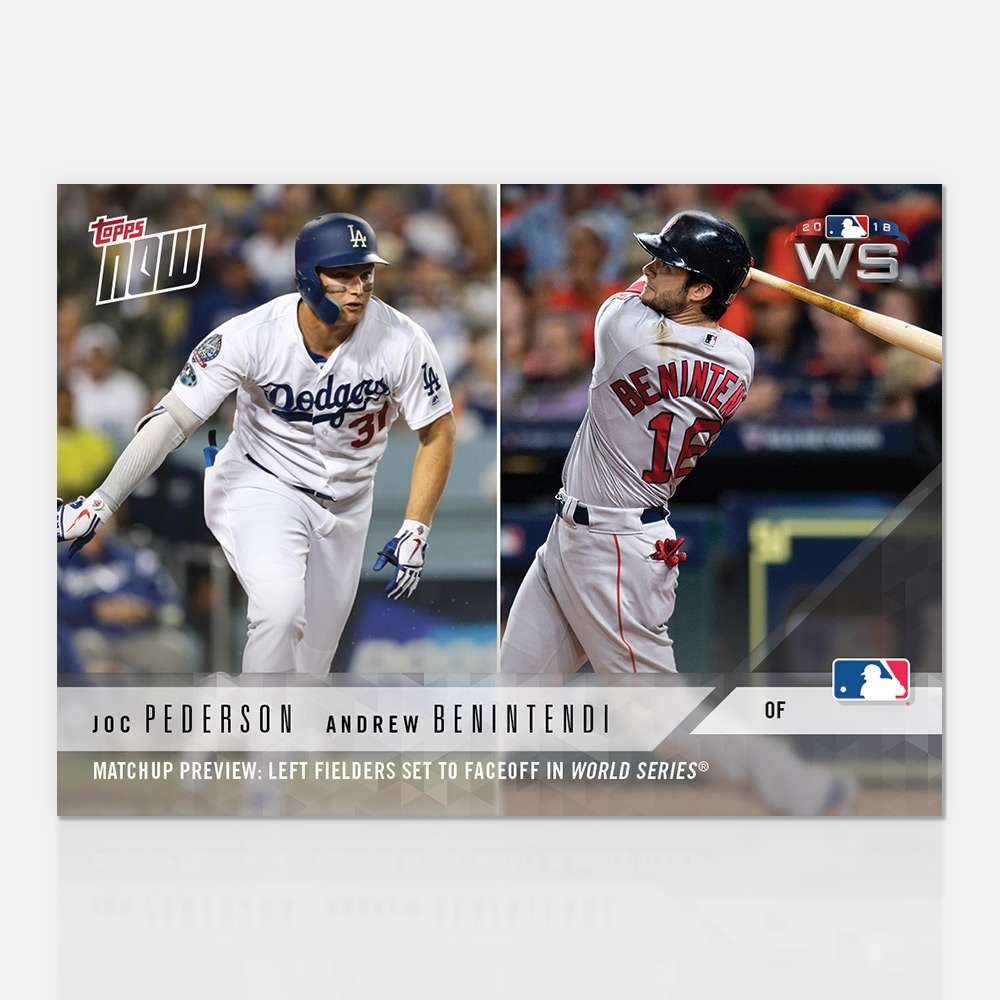 Matchup Preview: Left Fielders set to faceoff in World Series® - MLB TOPPS NOW® Card WSM-8 - Print Run: 262