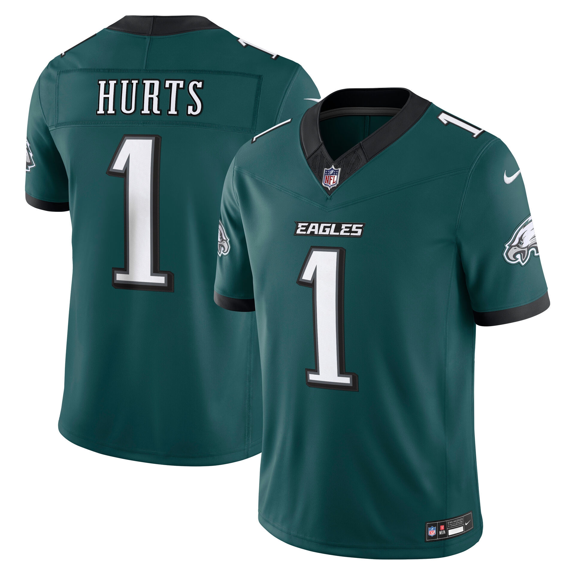 Jalen Hurts #1 Philadelphia Eagles 2026 Stitched Limited NFL Jersey Green