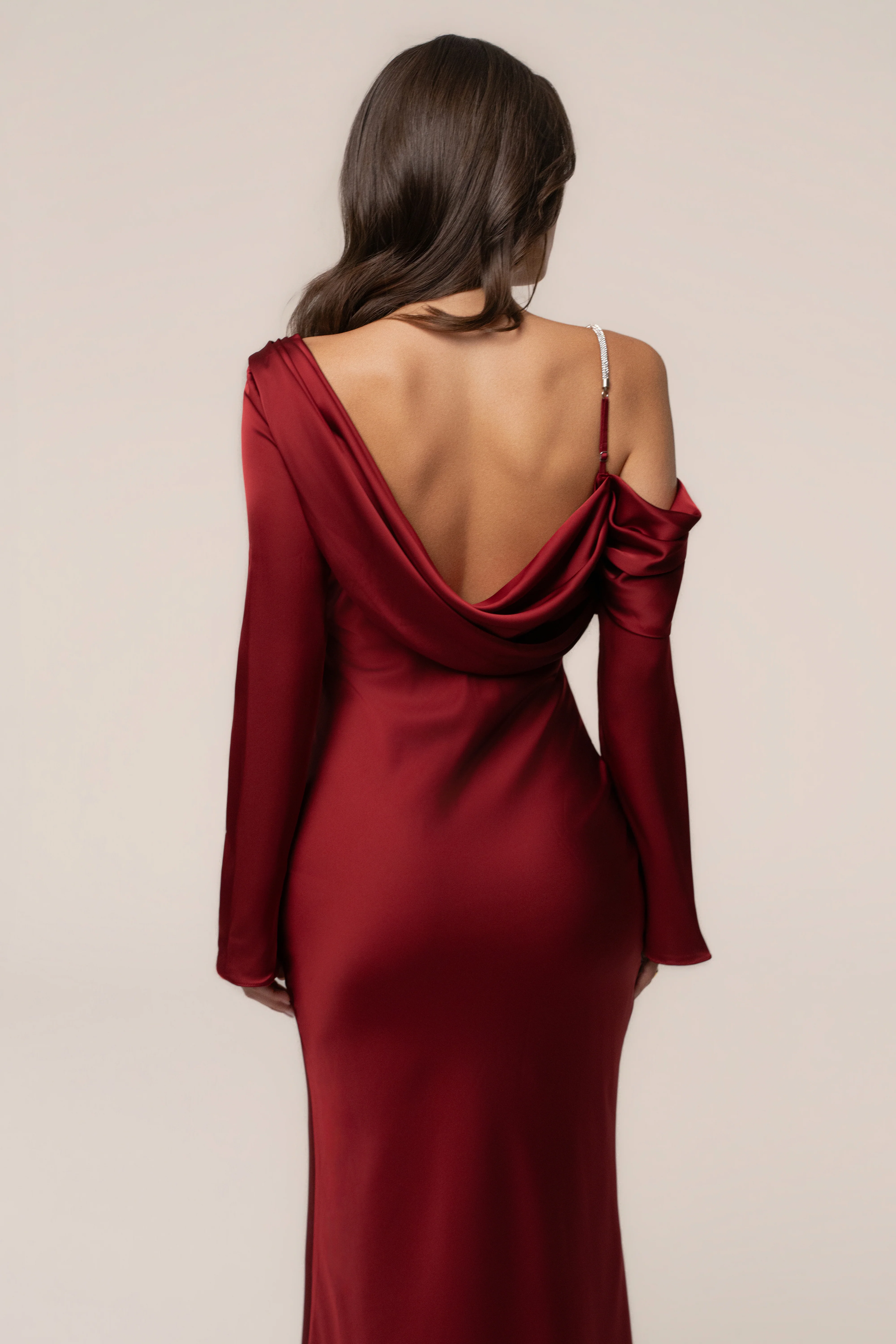 Red One And Only Satin Dress