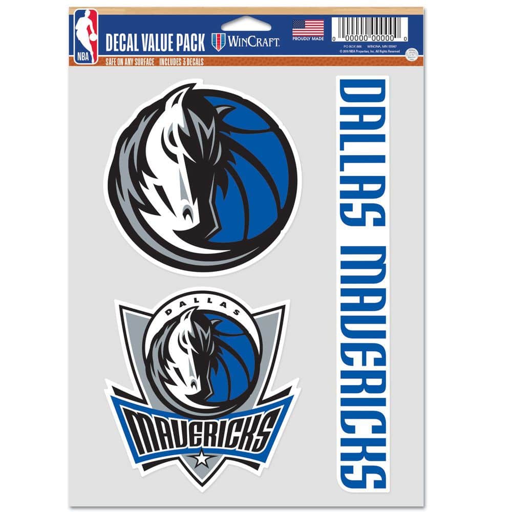 Dallas Mavericks Multi-Use NBA Decals Set (3 Pcs.)