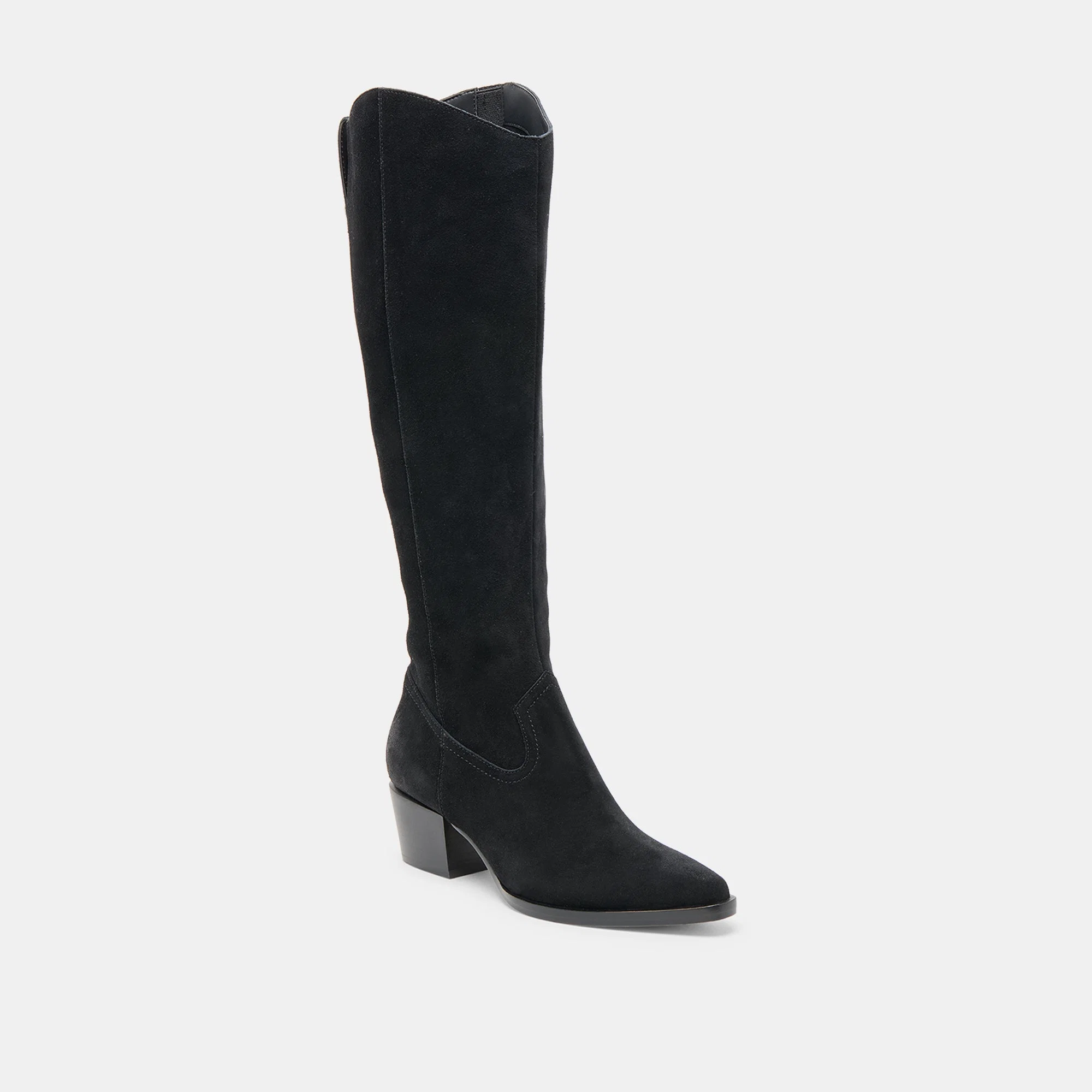 Virona H2O Wide Calf Boots Onyx Suede