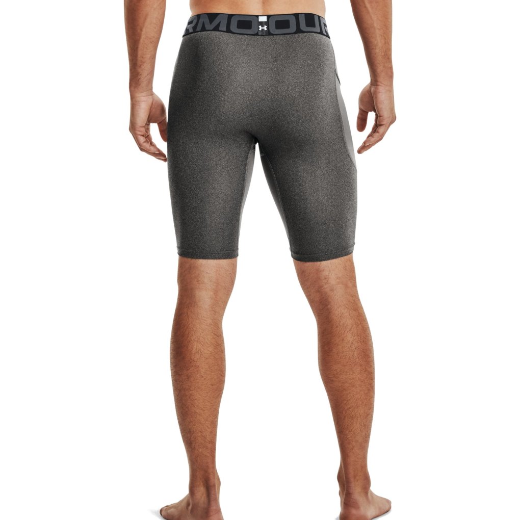 Under Armour HeatGear® Pocket Long Shorts Men - Carbon Heather/Black