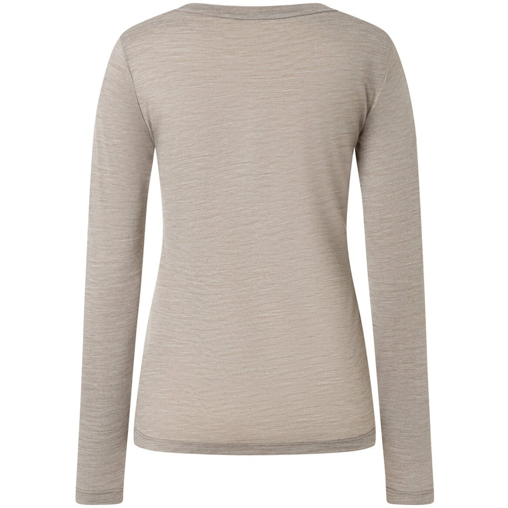 SUPER.NATURAL Bearski Longsleeve Women - Vintage Khaki Melange/Various