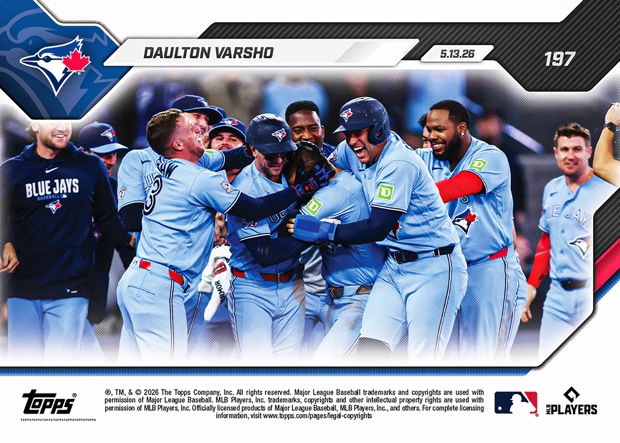 Daulton Varsho - 2026 MLB Topps NOW® - Card 197