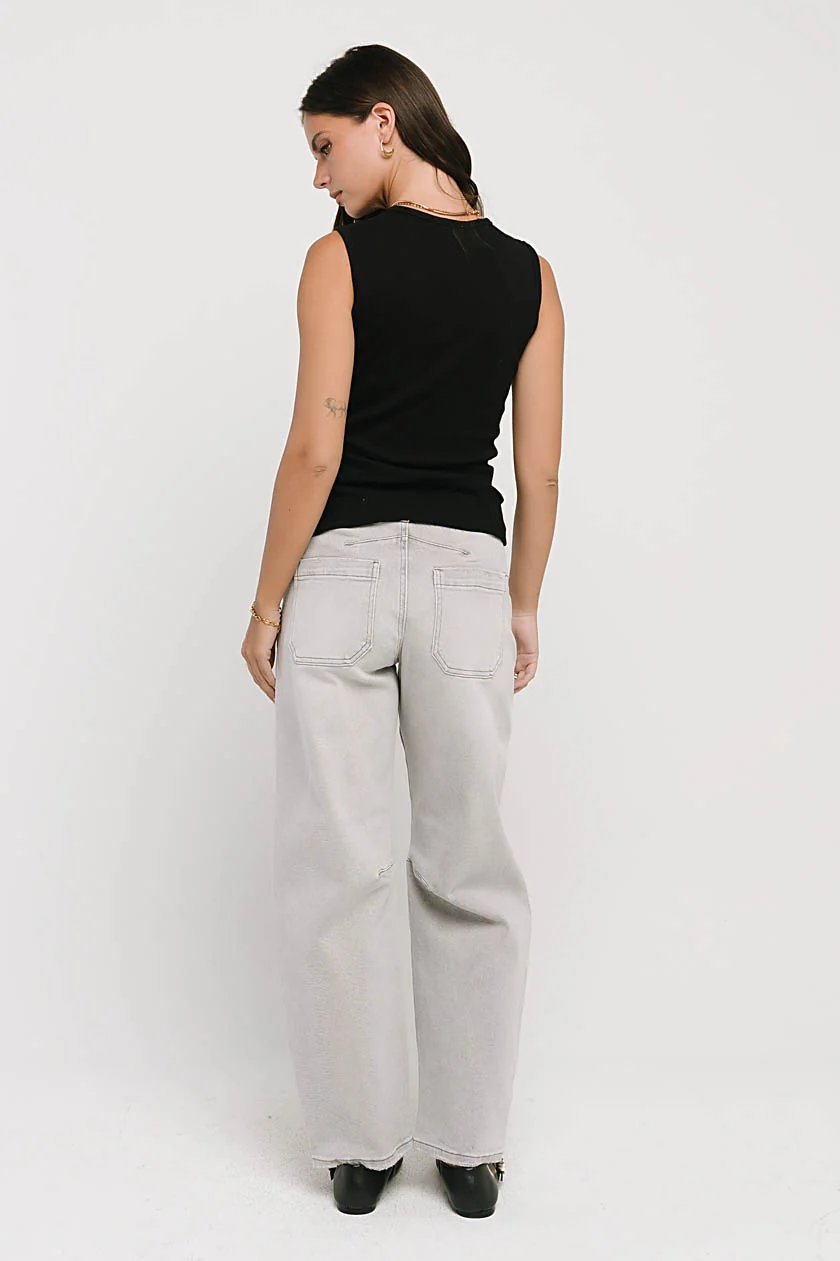 Lyla Mid Rise Barrel Jeans