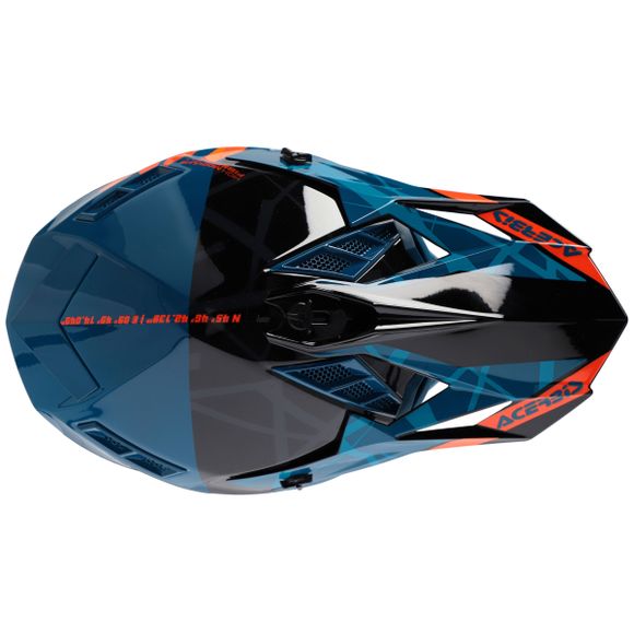 Casque cross Acerbis X-TRACK VTR ECE 2206 2024 - Noir / VertRef : AE5306