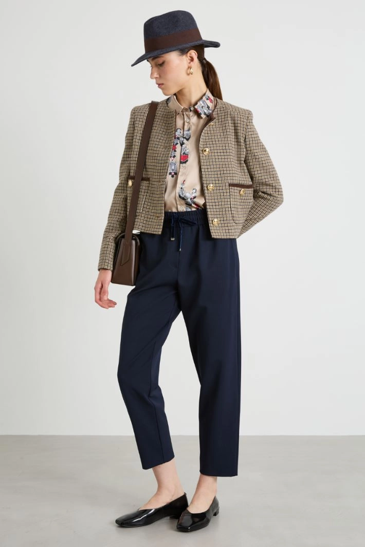 Wool blend jacket - CAMEL