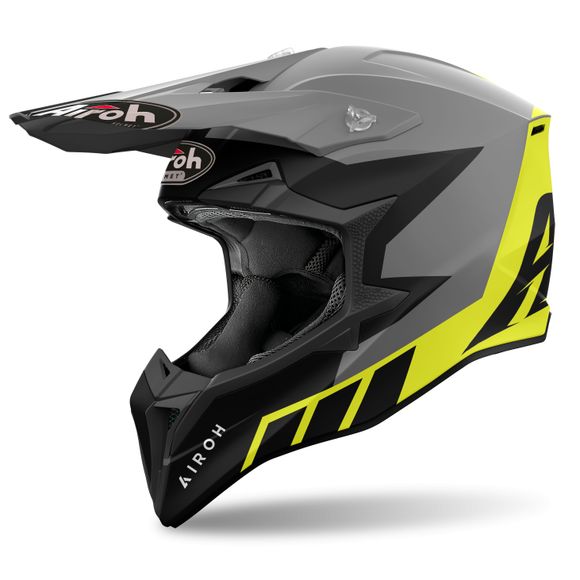 Casque cross Airoh WRAAAP - RELOADED 2024 - JauneRef : AR1379