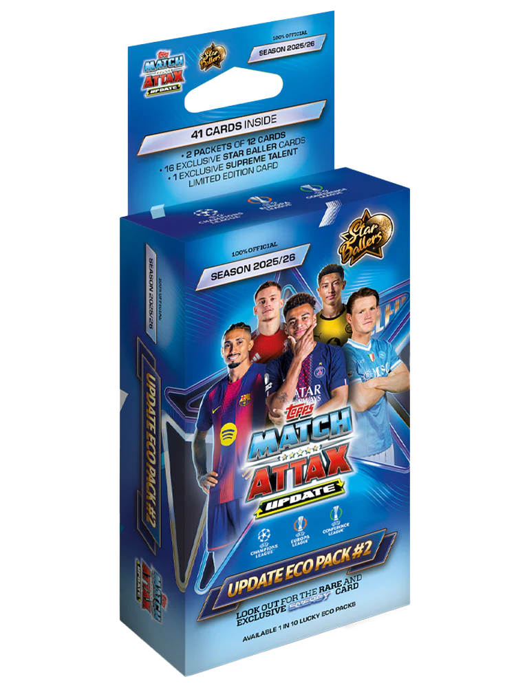 UCC Match Attax 2025/26 - Update Eco Pack #2 - Star Ballers