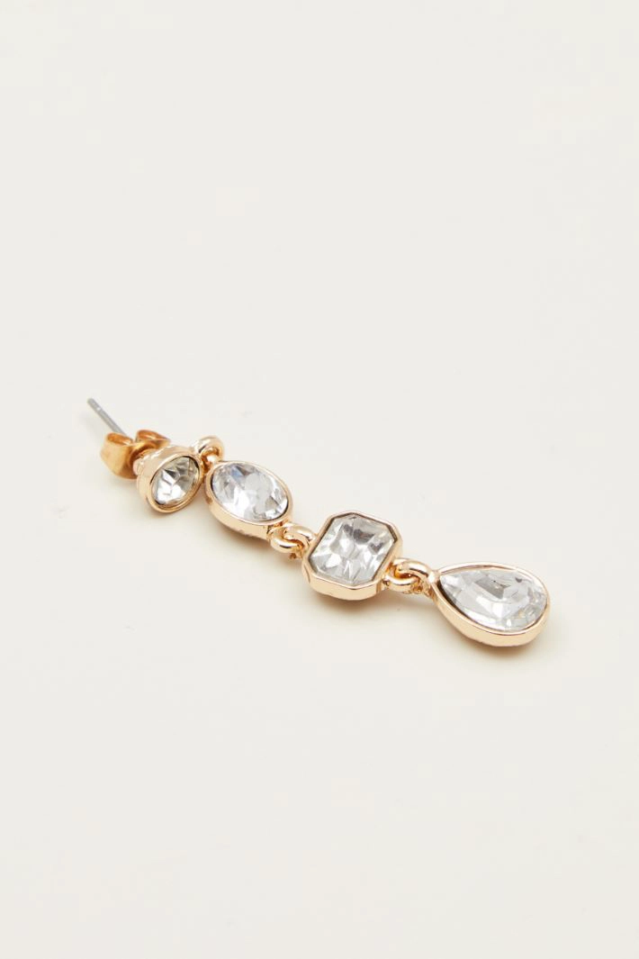 Drop earrings - SILVER GOLD