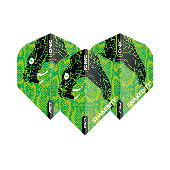 Red Dragon Hardcore Ionic Snakebite Green Head Standard Flights