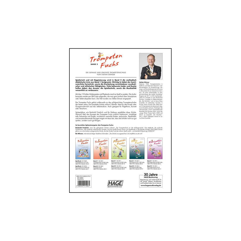 Hage Musikverlag Trompeten Fuchs 2 – Thomann Ireland