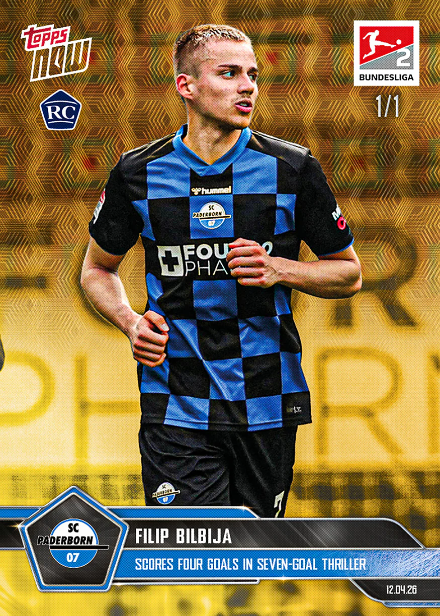 Filip Bilbija - 2025-26 Bundesliga Topps NOW® - Card 171 - PR: 332