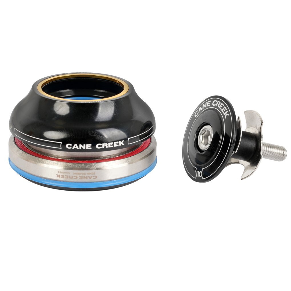 Cane Creek 110 Headset - Tapered - IS41/28.6/H15 | IS52/40 - tall 51.1OD, wide - black
