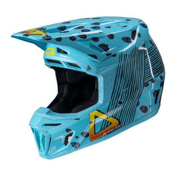 Casque cross Leatt 8.5 avec masque 5.5 2025 - JauneRef : LB0852