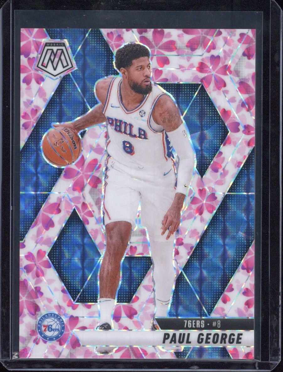 2024-25 Panini Mosaic Basketball Paul George Cherry Blossom /20 #14