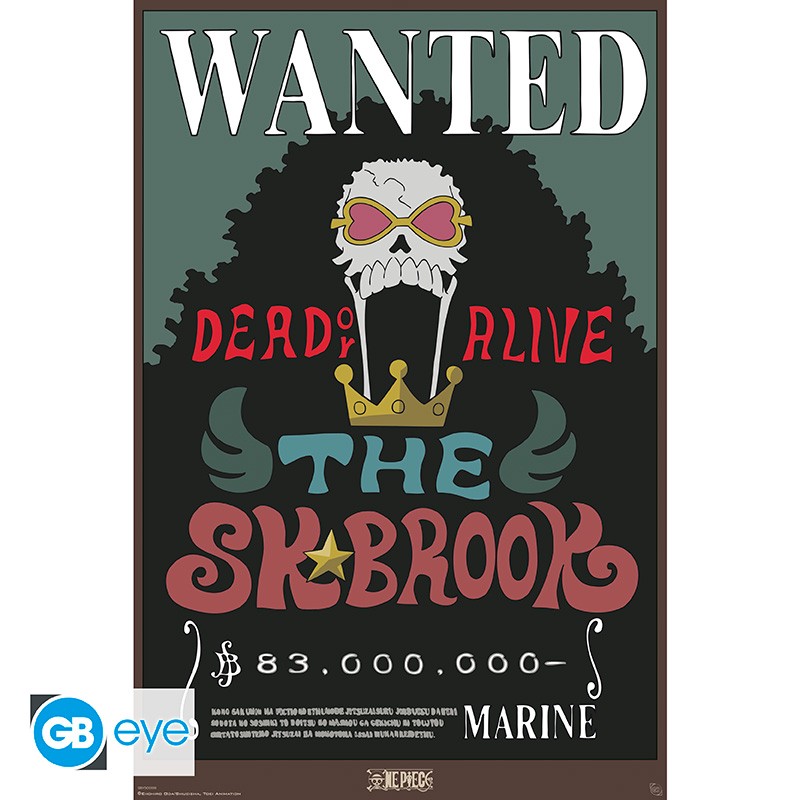 ONE PIECE Poster Wanted Brook (91.5x61cm)