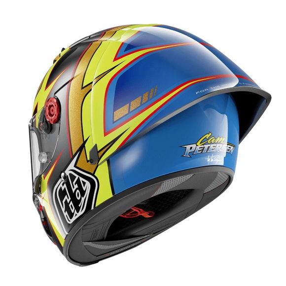 Casque intégral Shark RACE-R PRO GP REPLICA CAM PETERSEN x TROYLEE DESIGN - Gris / JauneRef : SH1733