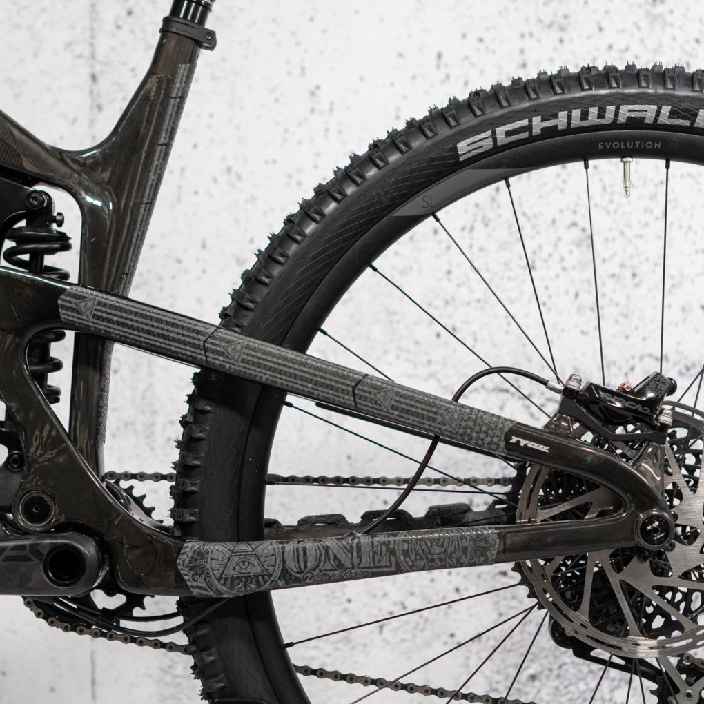 rie:sel design chain:Tape 3000 Chainstay Guard - illuminati grey
