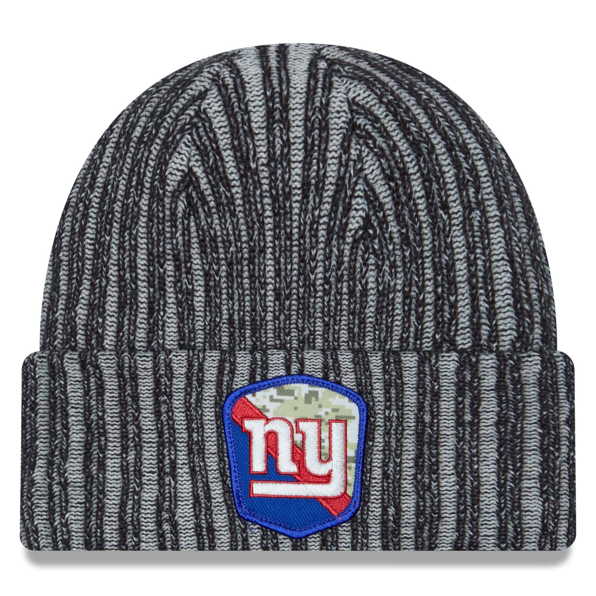 New York Giants 2023 NFL Salute to Service New Era Knit Hat
