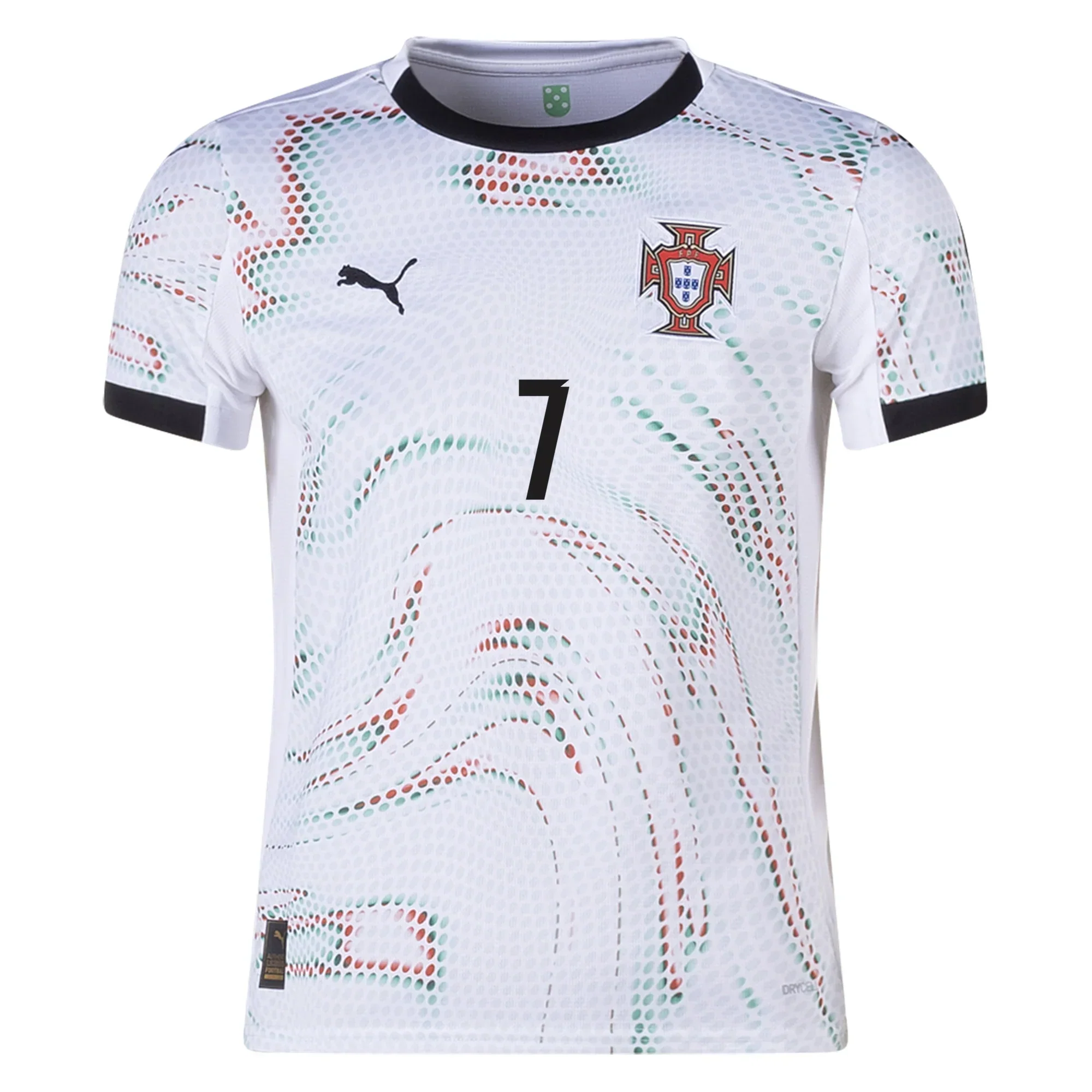 Youth Portugal Cristiano Ronaldo Away Jersey 25/26 ( White/ Black)