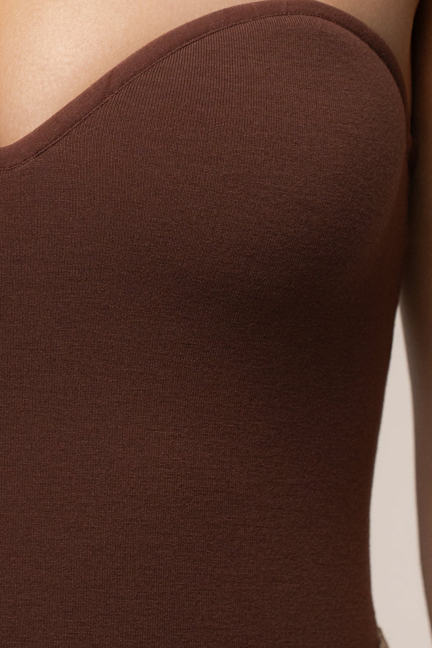 Chocolate Sascha Strapless Bodysuit