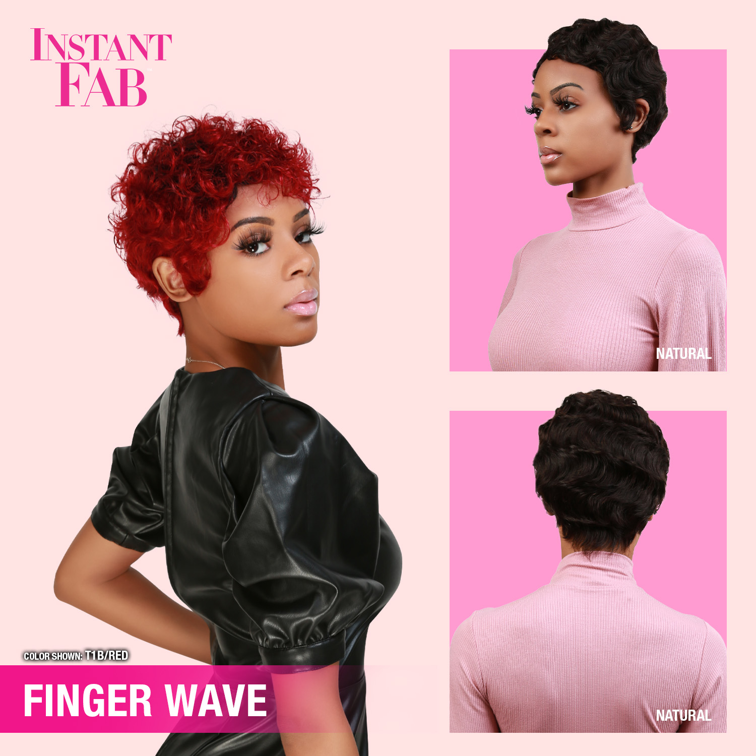 Instant Fab Remi Human Hair Wig Finger Wave (Mommy)