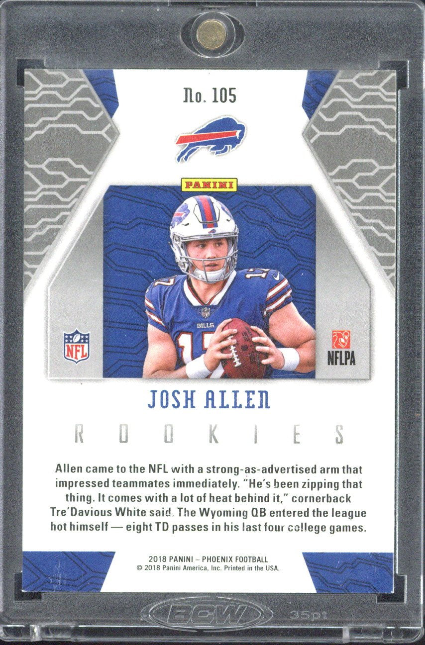 2018 Panini Phoenix Josh Allen RC #105