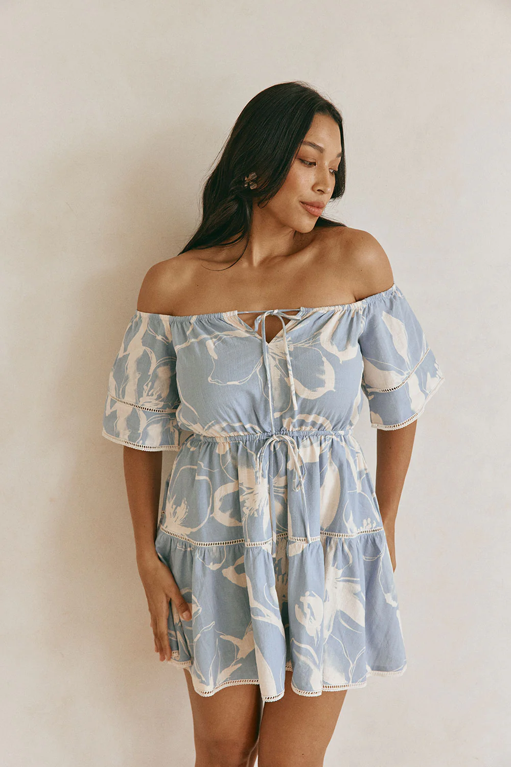 Harp Dress - Ink Floral