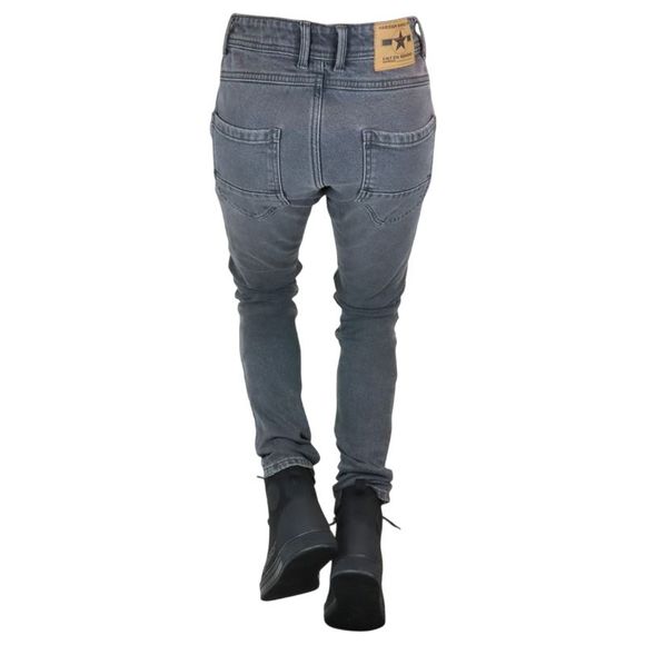Harisson Bonnie Motorcycle Jeans - Straight / Regular - GrayRef: HN0108