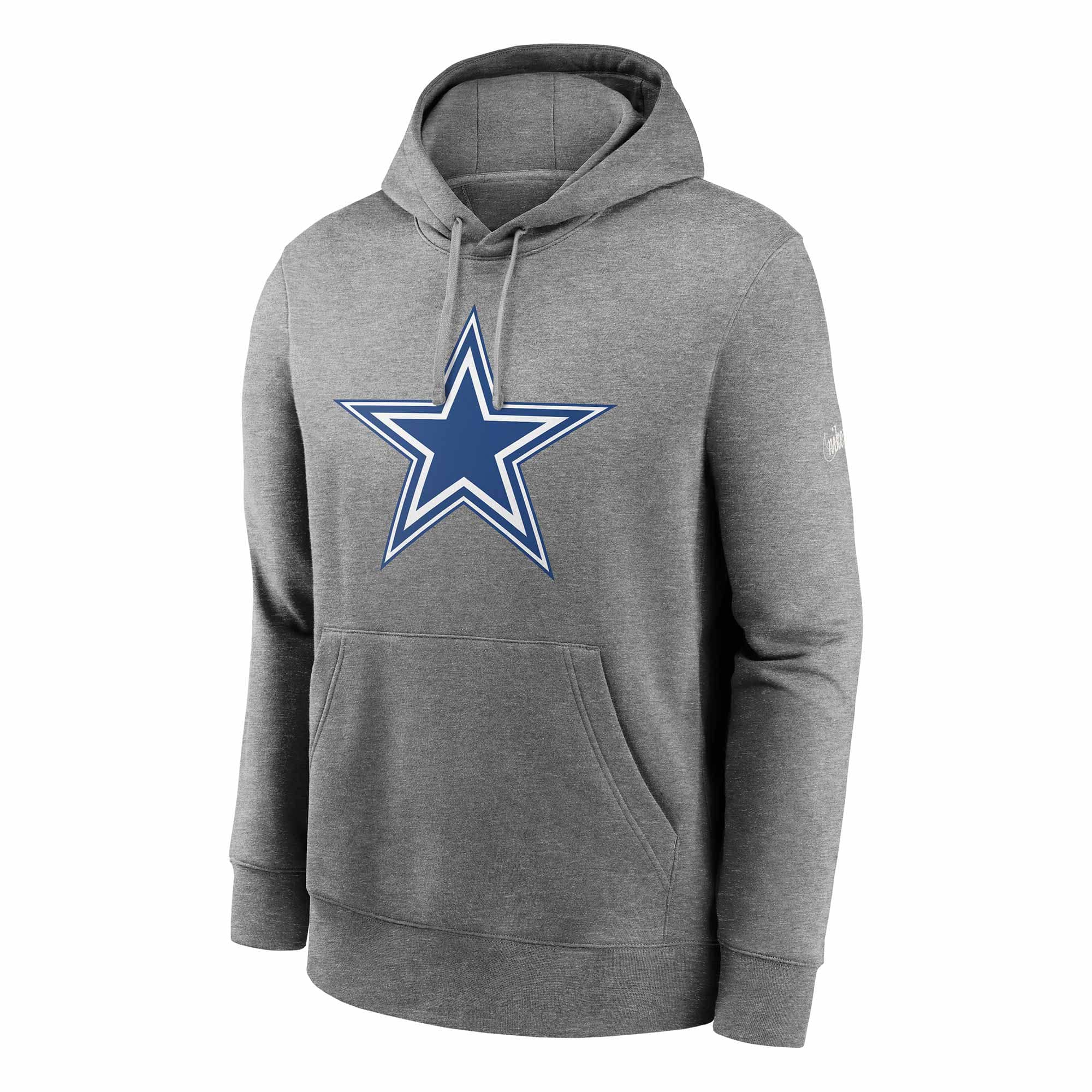 Dallas Cowboys Rewind Throwback Fleece NFL Hoodie Grey