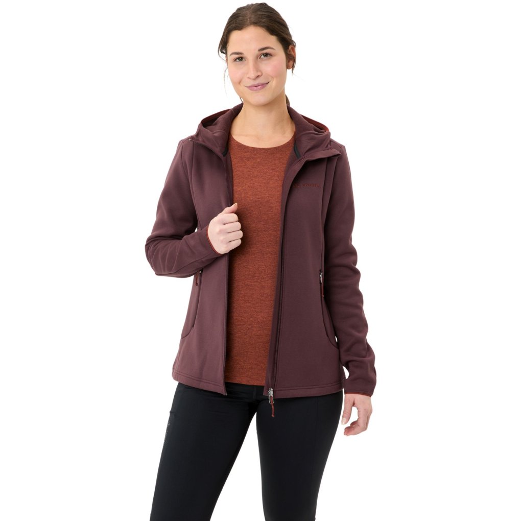 Vaude Idris Fleece Hoody Jacket Women - dark oak
