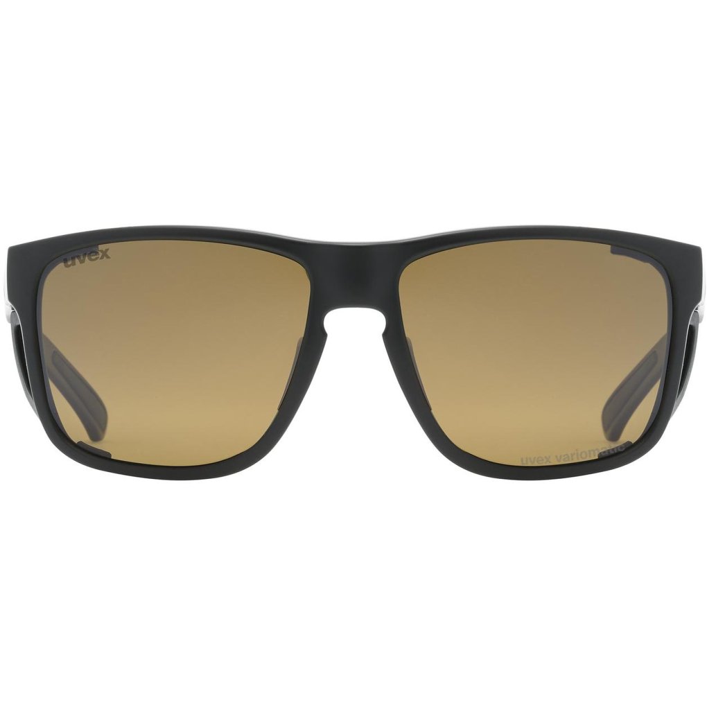 Uvex sportstyle 312 VPX Glasses - black matt/variomatic polavision brown