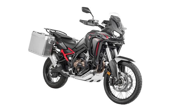 Touratech ZEGA Mundo 31/38 suitcase - Black support included - AluminumRef: Trt01803A / 01-403-6180-0