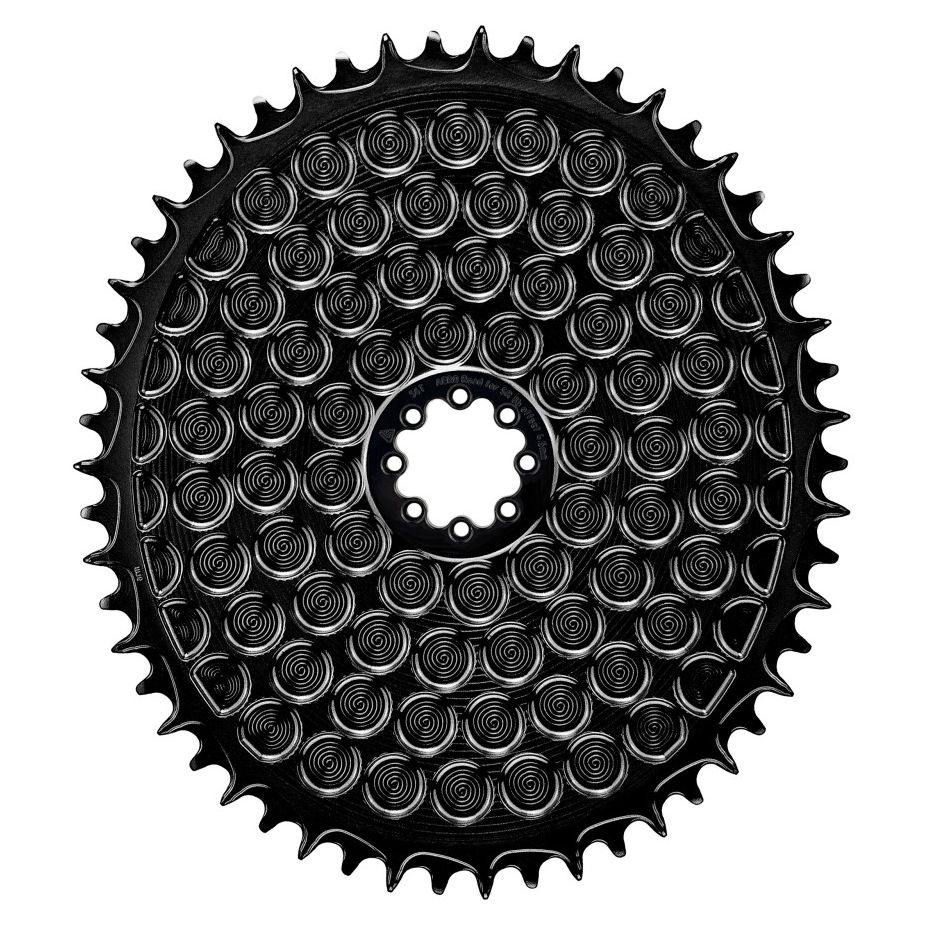 Alugear AERO Golf Ball Chainring  - Road/Gravel | Direct Mount (SRAM 3-Bolt) | 1x 10/11/12s - oval | black