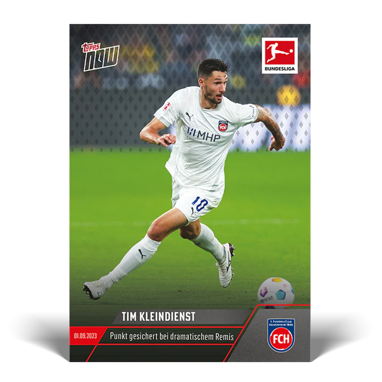 Topps UK - Tim Kleindienst - Secures dramatic draw - Bundesliga TOPPS NOW® Card #17