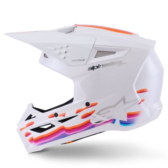 Casque cross Alpinestars S-M3 FORCE 2026 - BlancRef : AP3969