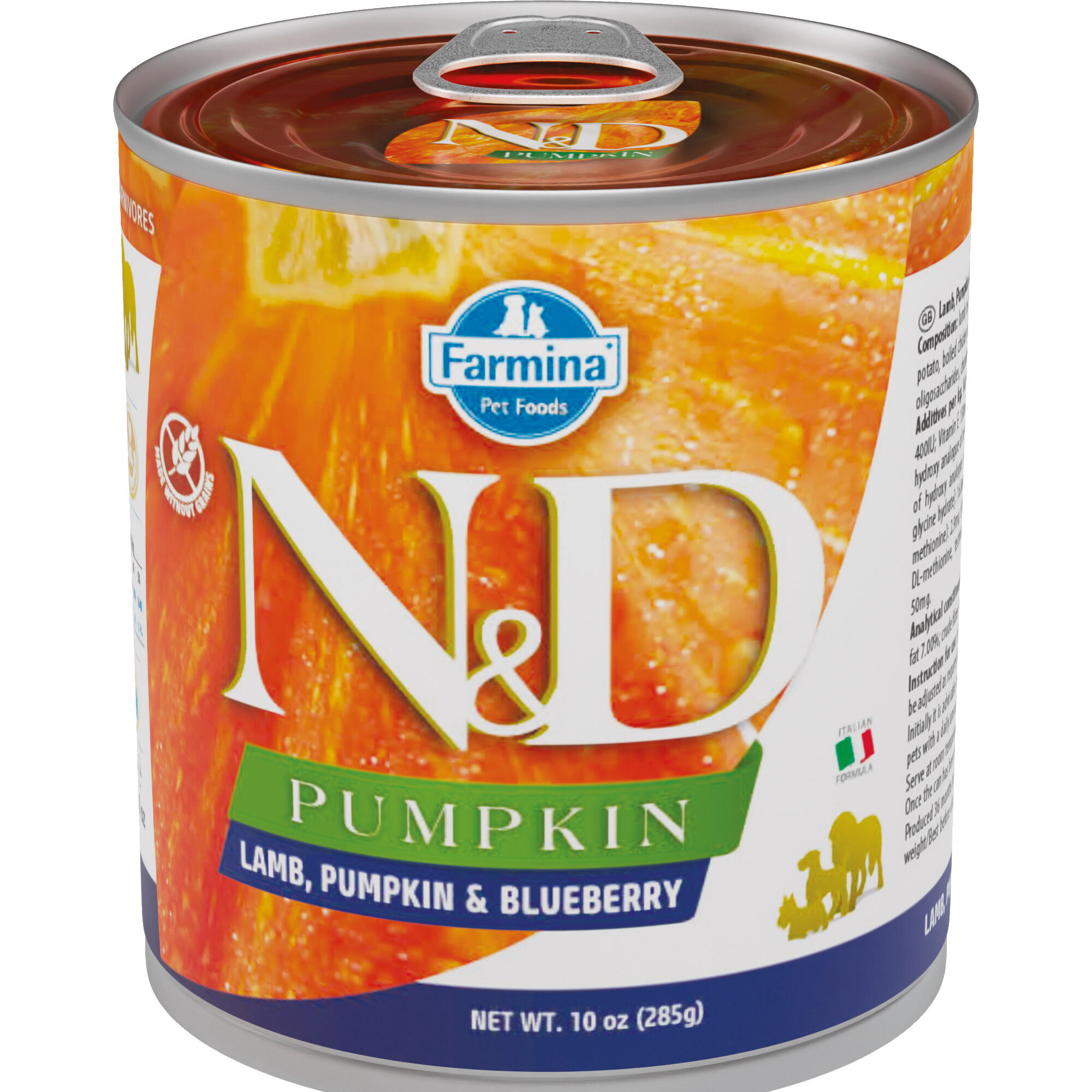 Farmina N&D Pumpkin Adult Wet Dog Food - Lamb and Blueberry - 6 x 285 g