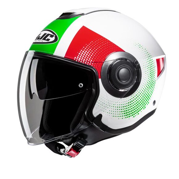 HJC I40N Jet Helmet - PYLE - White / GreenRef: HJ1122