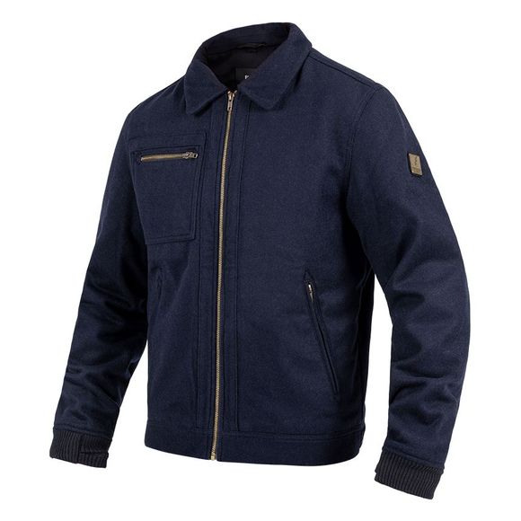 Blouson Moto John Doe Escape Wool - BleuRef : JDE0190
