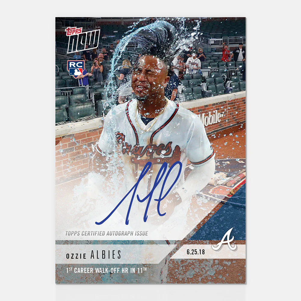 On-Card Autograph # to 99 - Ozzie Albies - TOPPS NOW®