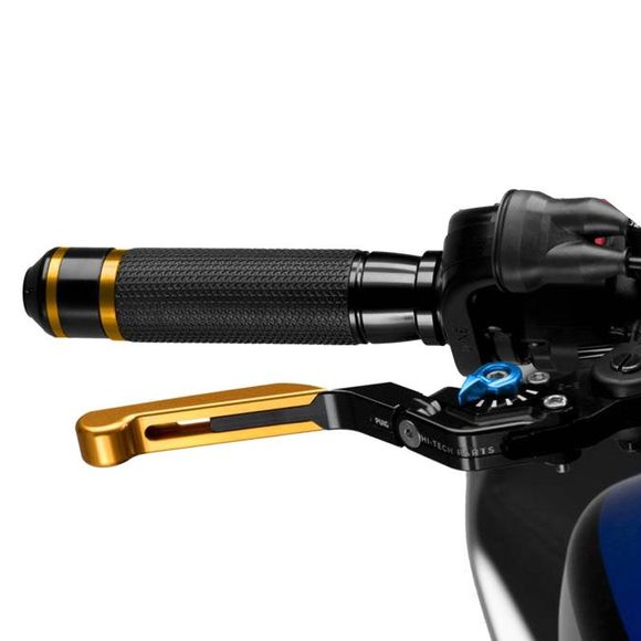 Puig Folding Extendable Brake Lever 3.0 Gold Universal - BlueRef: PUI0128