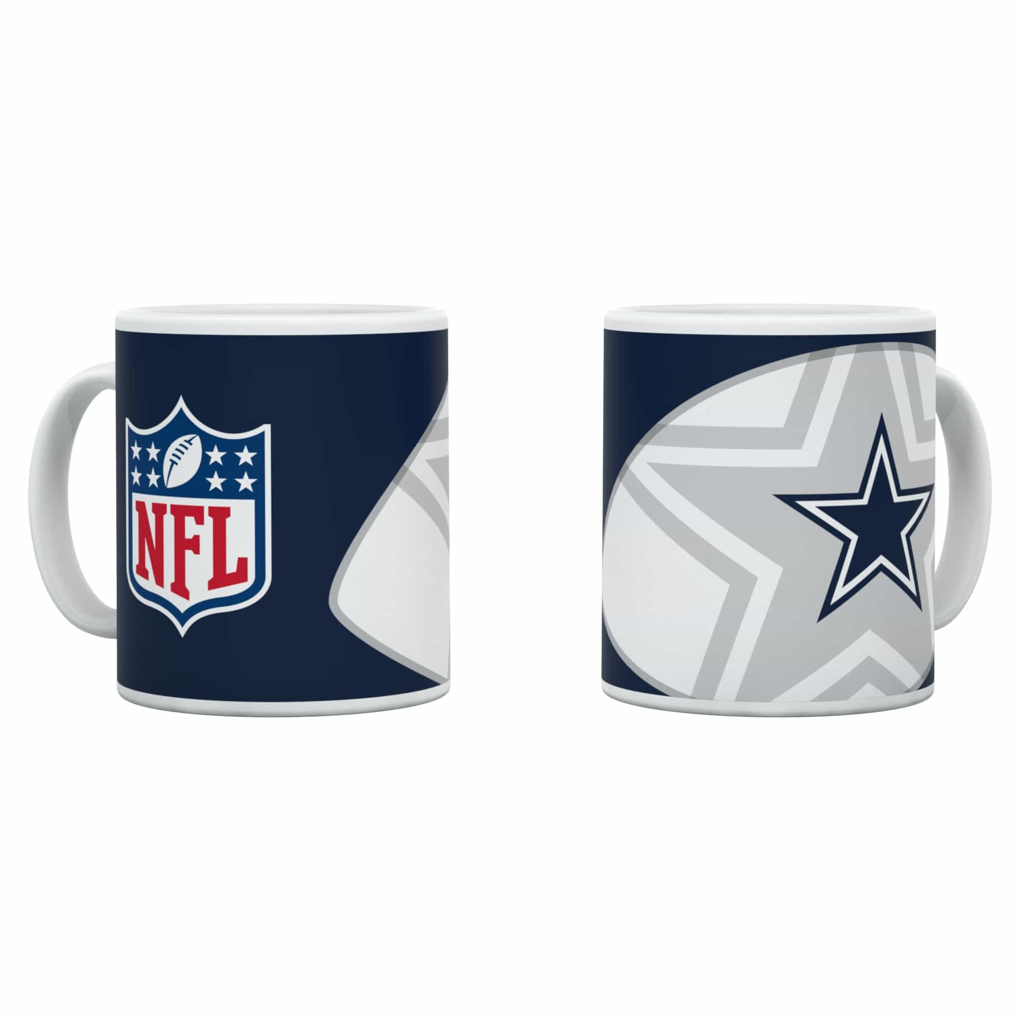 Dallas Cowboys Shadow Logo & Shield NFL Mug (330 ml)